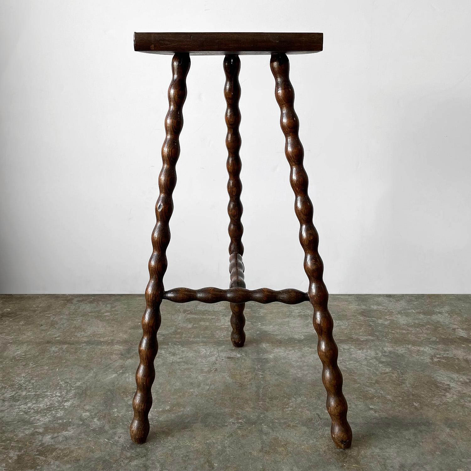 French Half Moon Tripod Stool For Sale 8