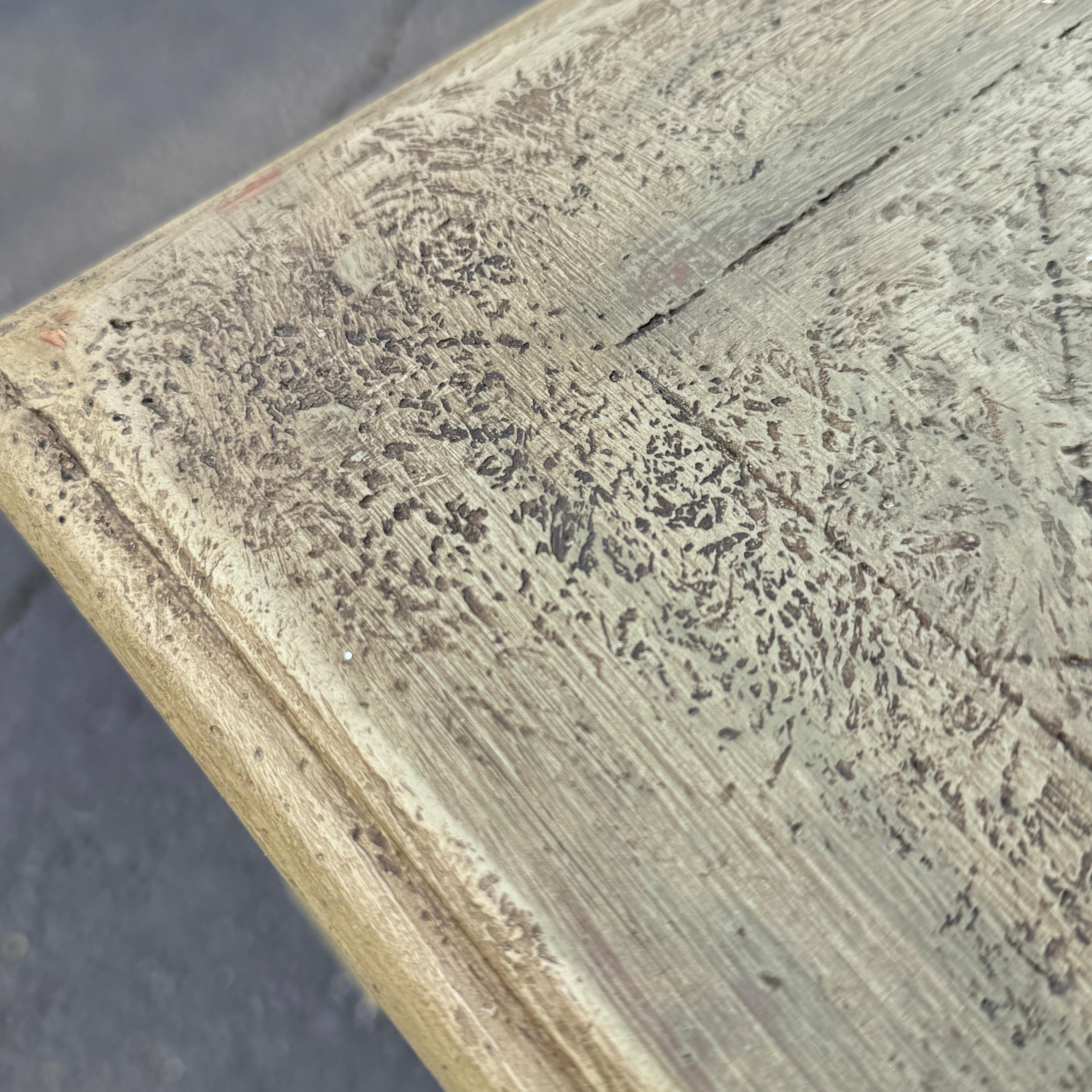 French Hall Console End Occasional Table Painted Green For Sale 4