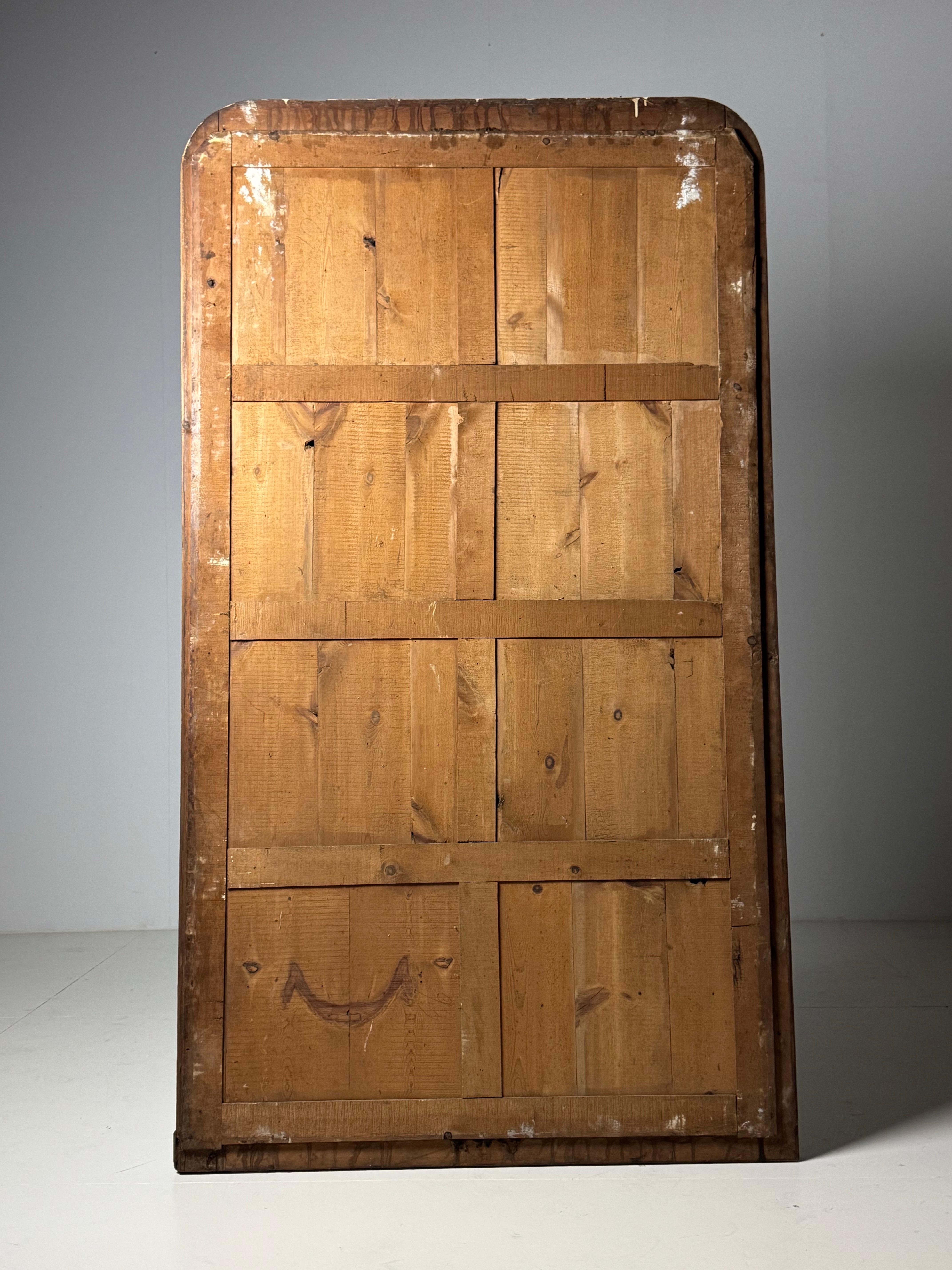 French Hall Mirror 19th century Oak For Sale 1