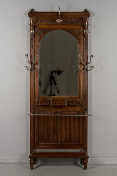 French Hall Tree with Mirror