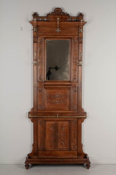 French Hall Tree with Mirror