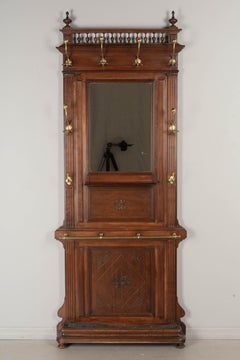 French Hall Tree with Mirror