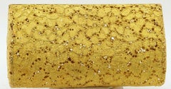 French Hallmarked 18k Solid Gold 3.0ct VS Diamond Floral Filigree Clutch Purse