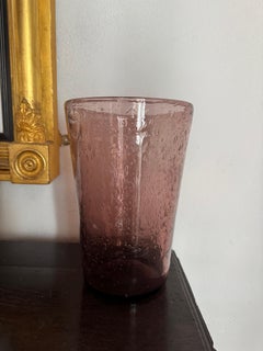 Vaso in vetro soffiato a mano francese, Biot
