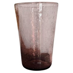 Vaso in vetro soffiato a mano francese, Biot