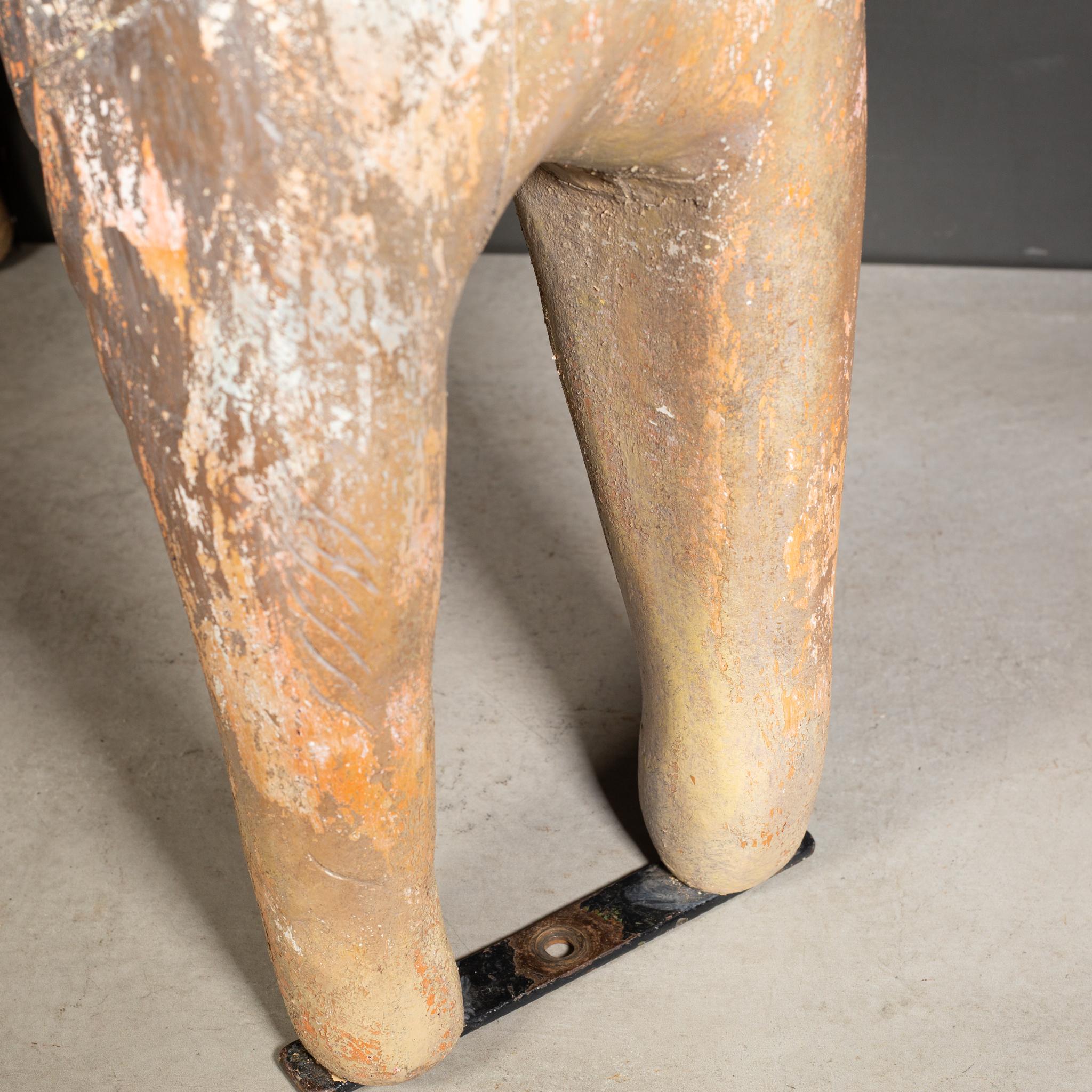 French Hand Carved Dog Carousel Ride c.1950 For Sale 3