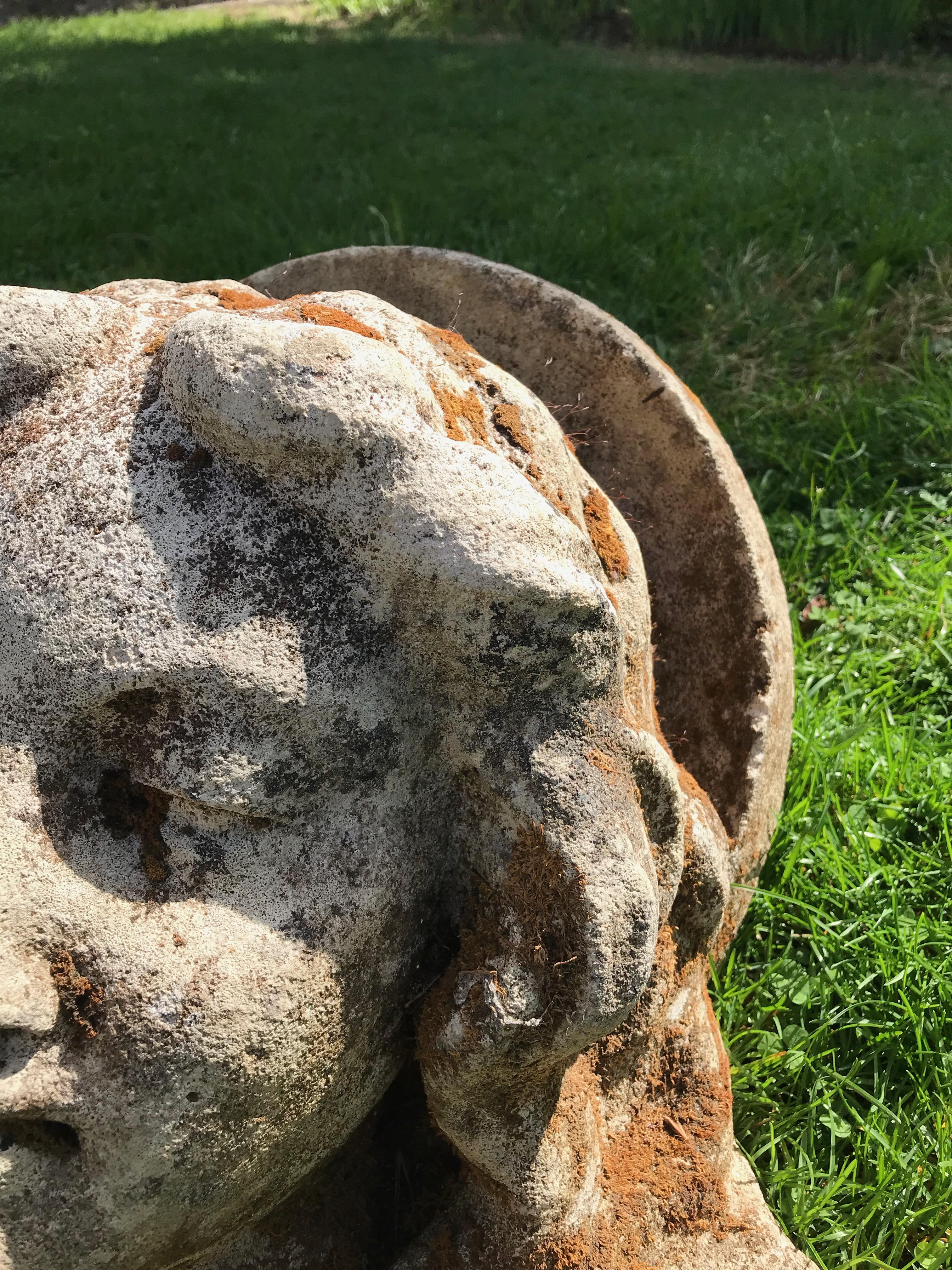 French Hand Carved Stone Head of the Virgin from the Croix Rouge, Lyon, France In Good Condition In Woodbury, CT