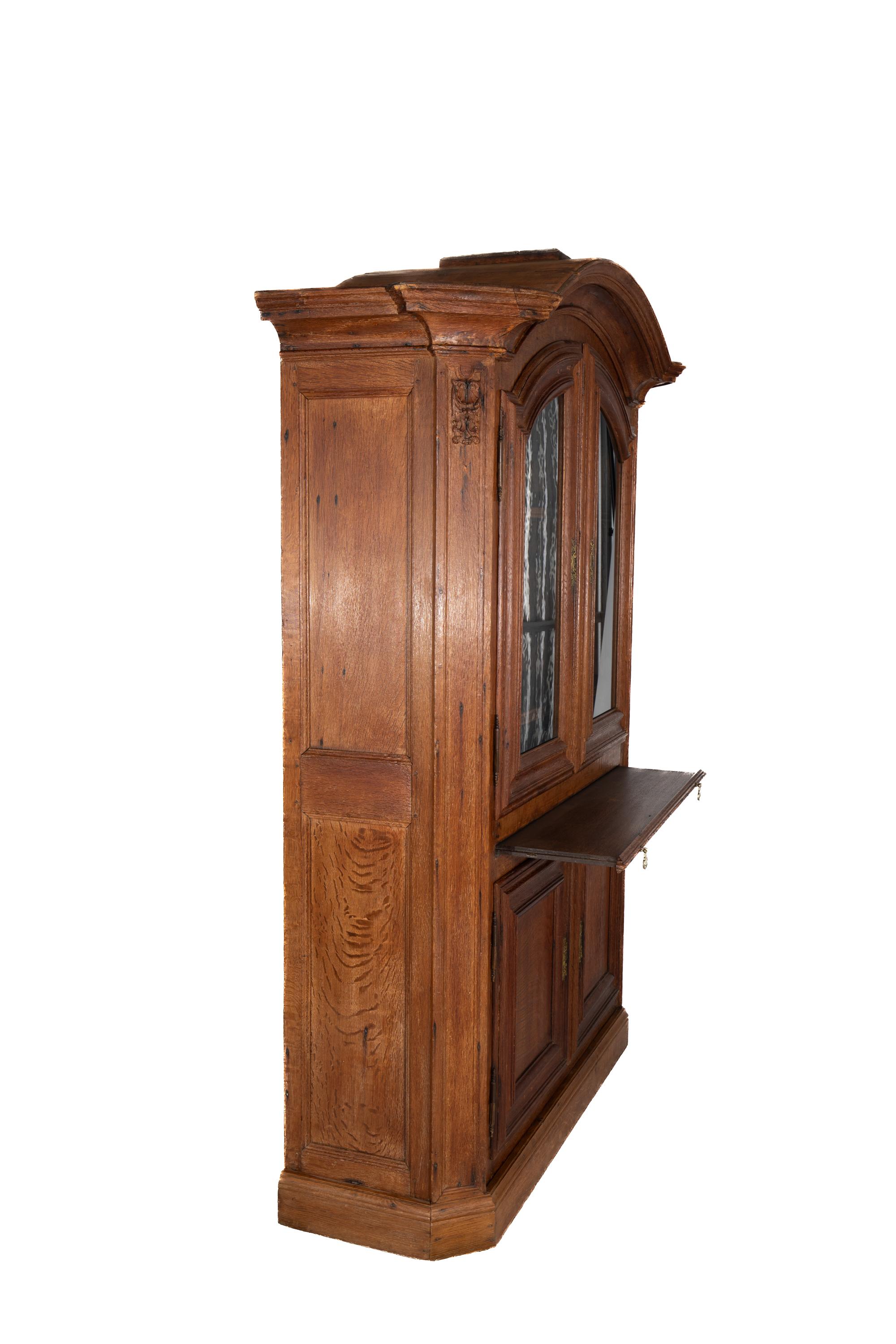 19th Century French Hand-carved Two-Door Armoire  For Sale