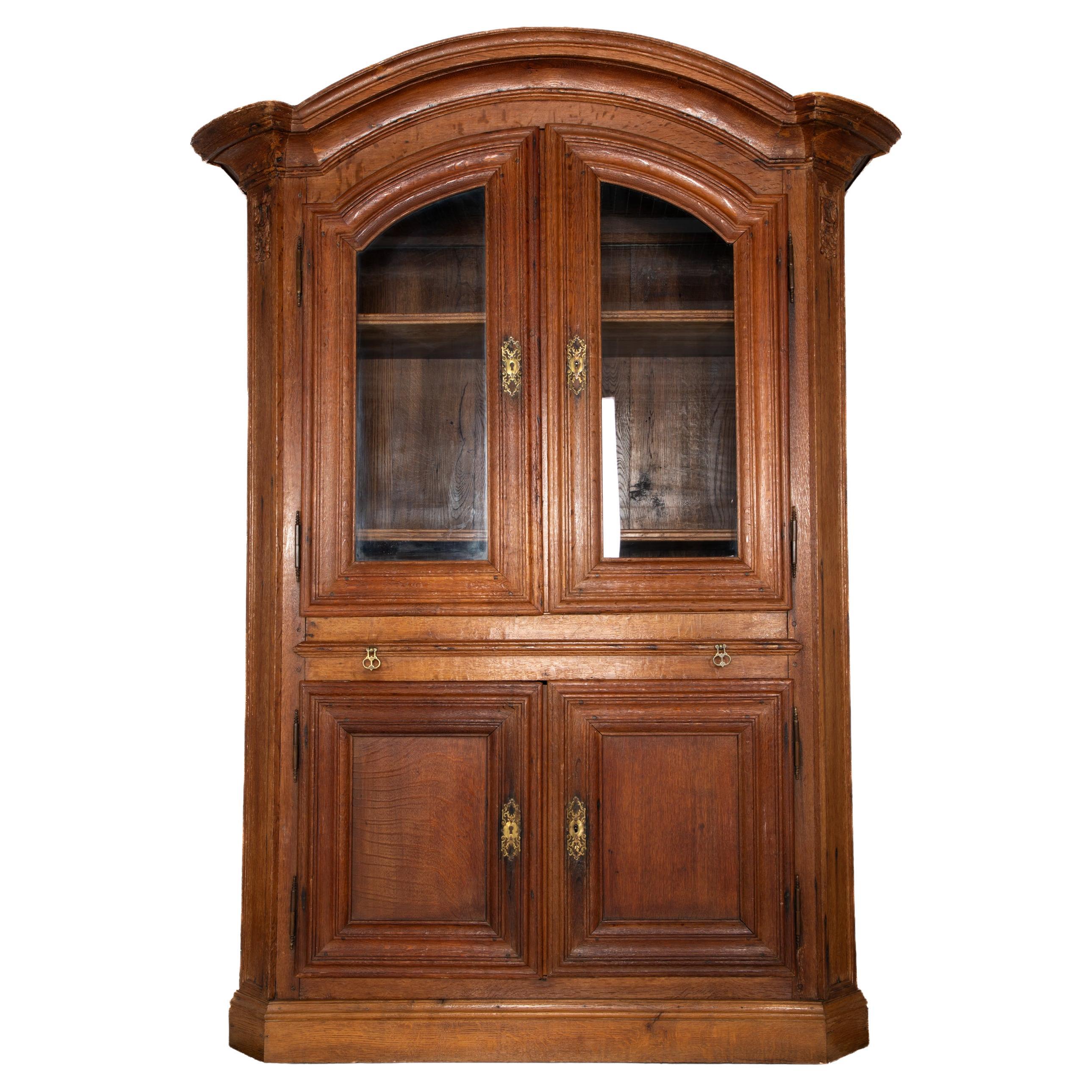 French Hand-carved Two-Door Armoire  For Sale