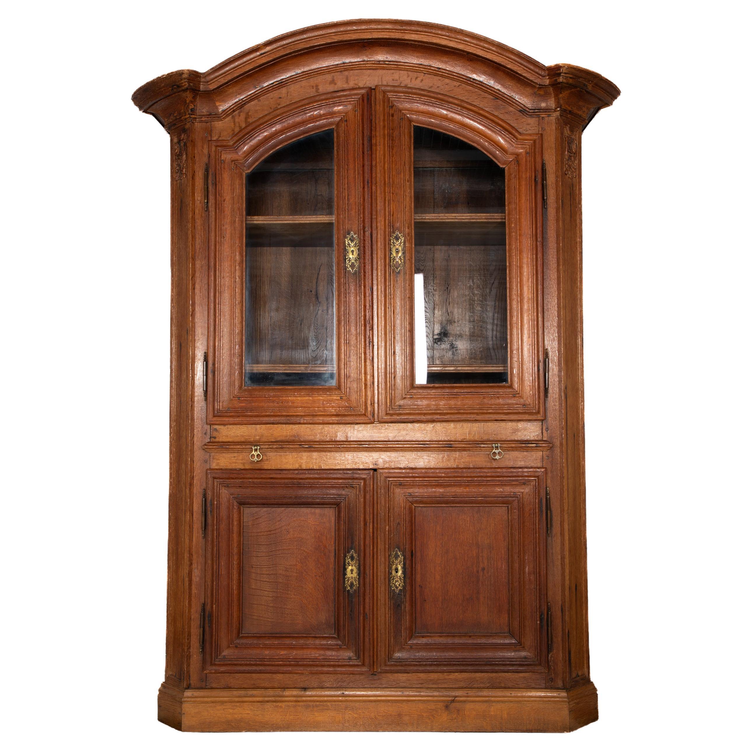 French Hand-carved Two-Door Armoire