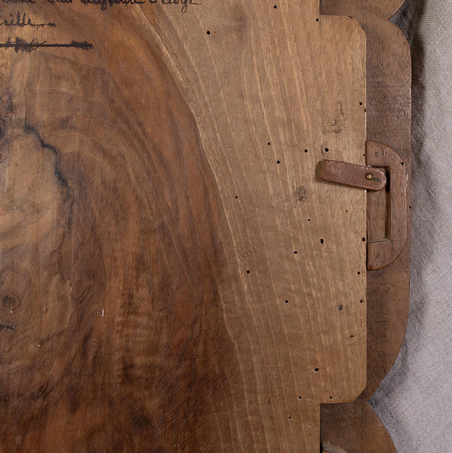 Französisch Hand geschnitzt Nussbaum Panel - Dramatiker Jean Racine (1639-1699) von 1889 (19. Jahrhundert) im Angebot