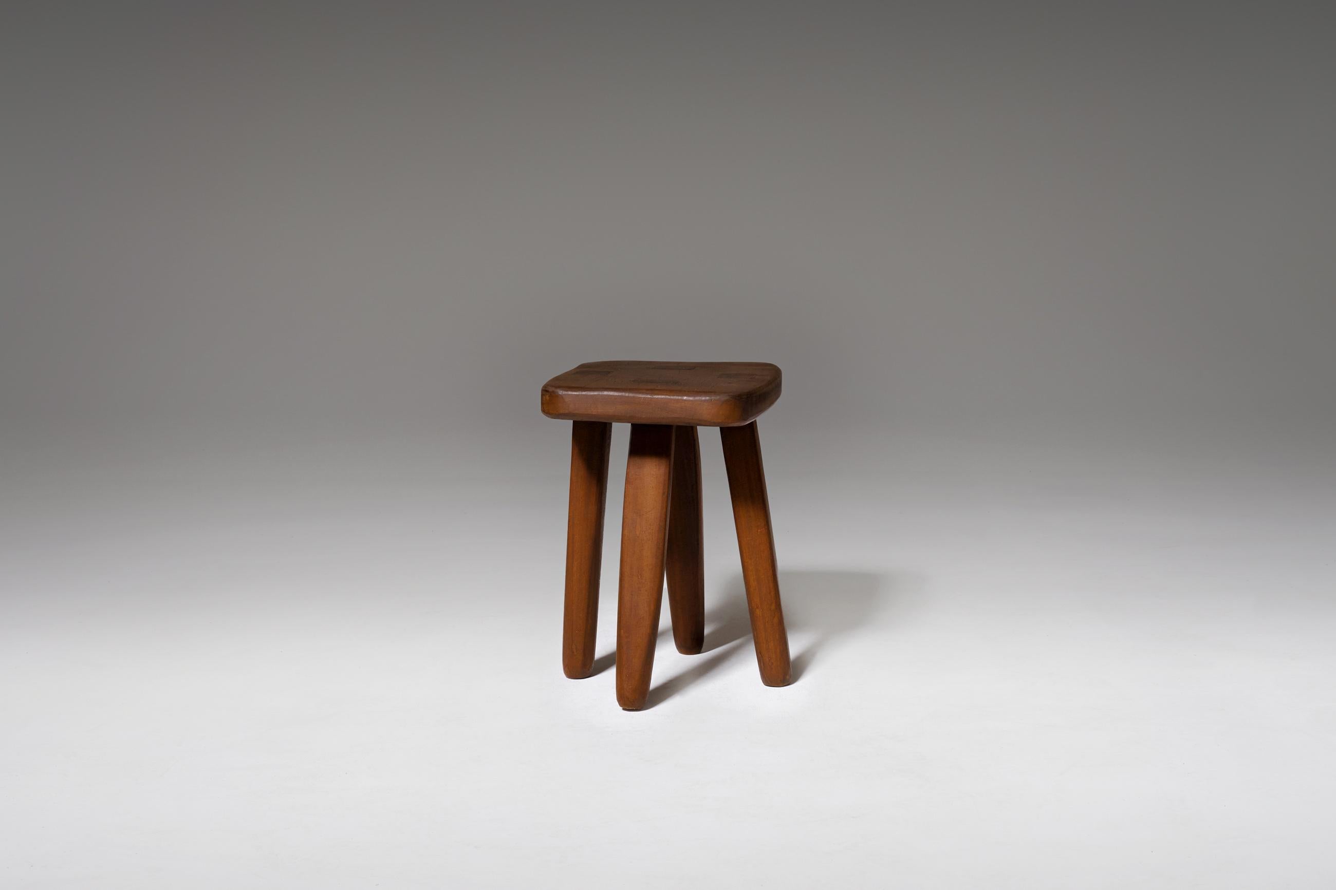handcrafted stool