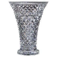 French Hand-Cut Crystal Vase