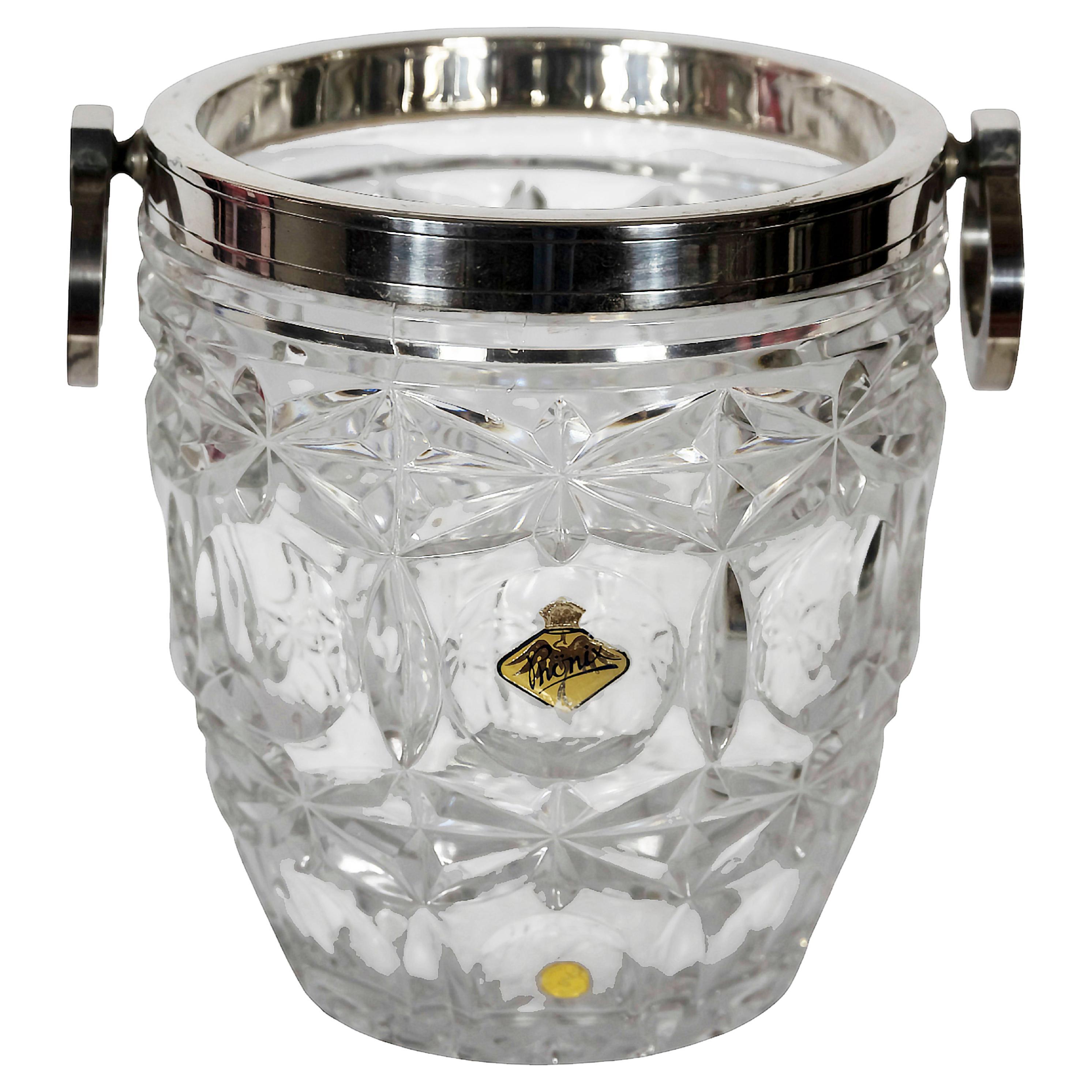 French Hand Made Cut Crystal Champagne Bucket