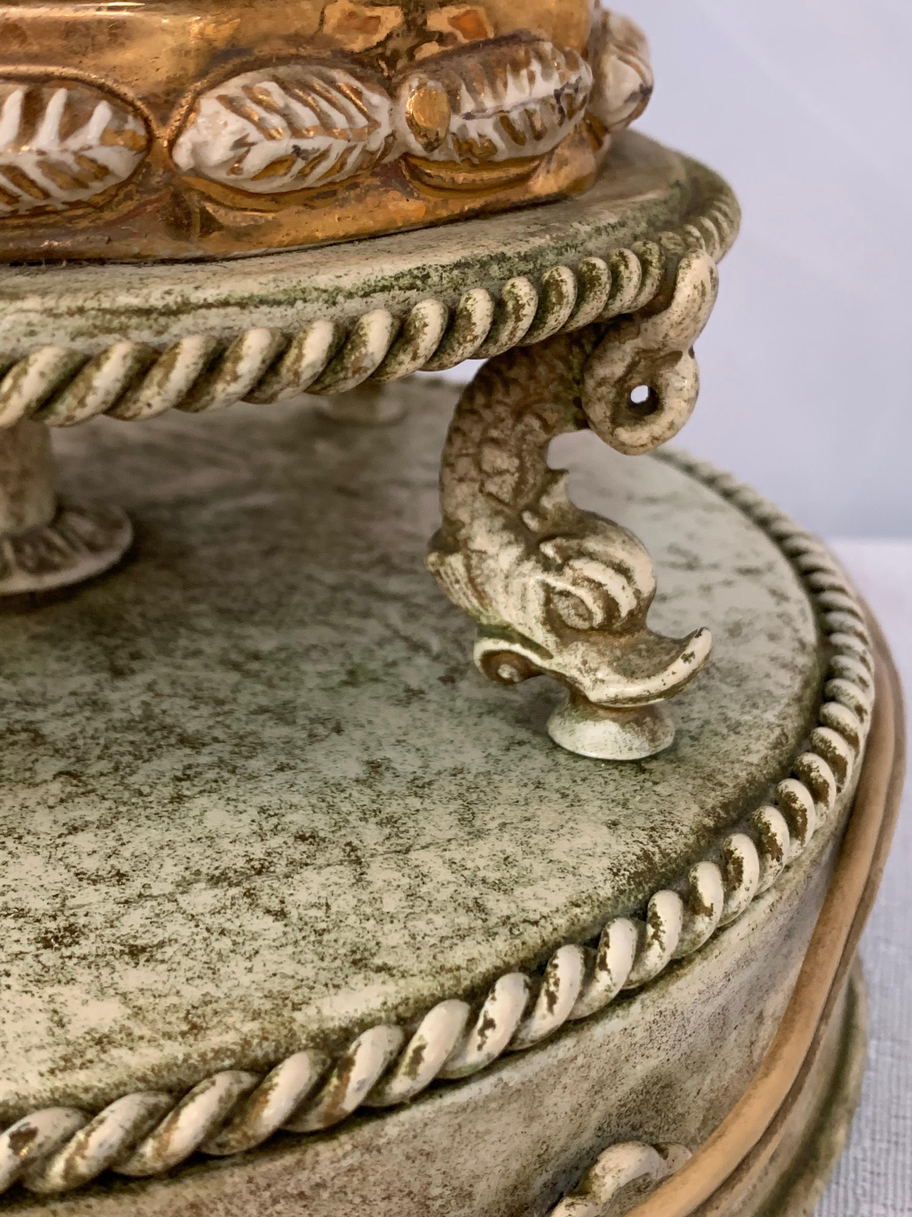 French Dresden Style Porcelain Large Table Lamp 8