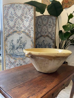 French Hand Painted Wallpaper Screen, 18th Century