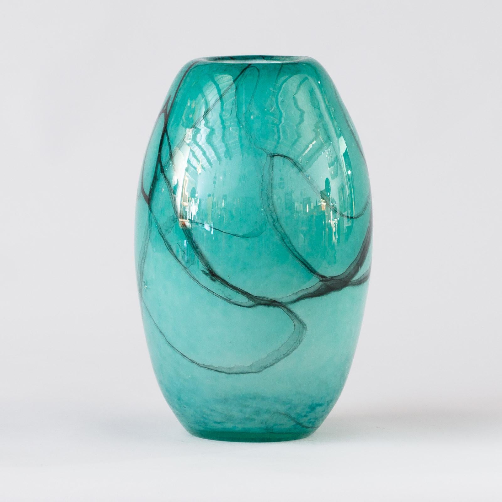 French Hand Blown Glass Vase, Early 21st Century 7