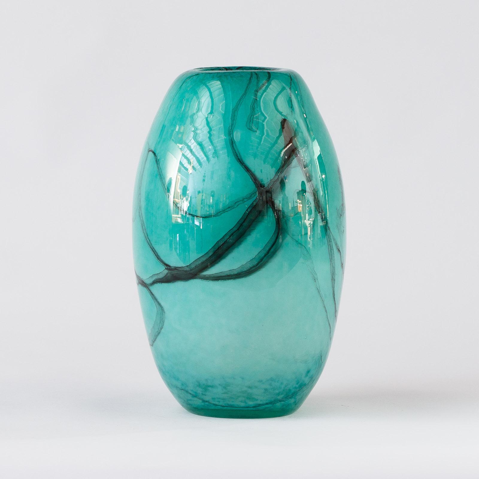 French Hand Blown Glass Vase, Early 21st Century 8