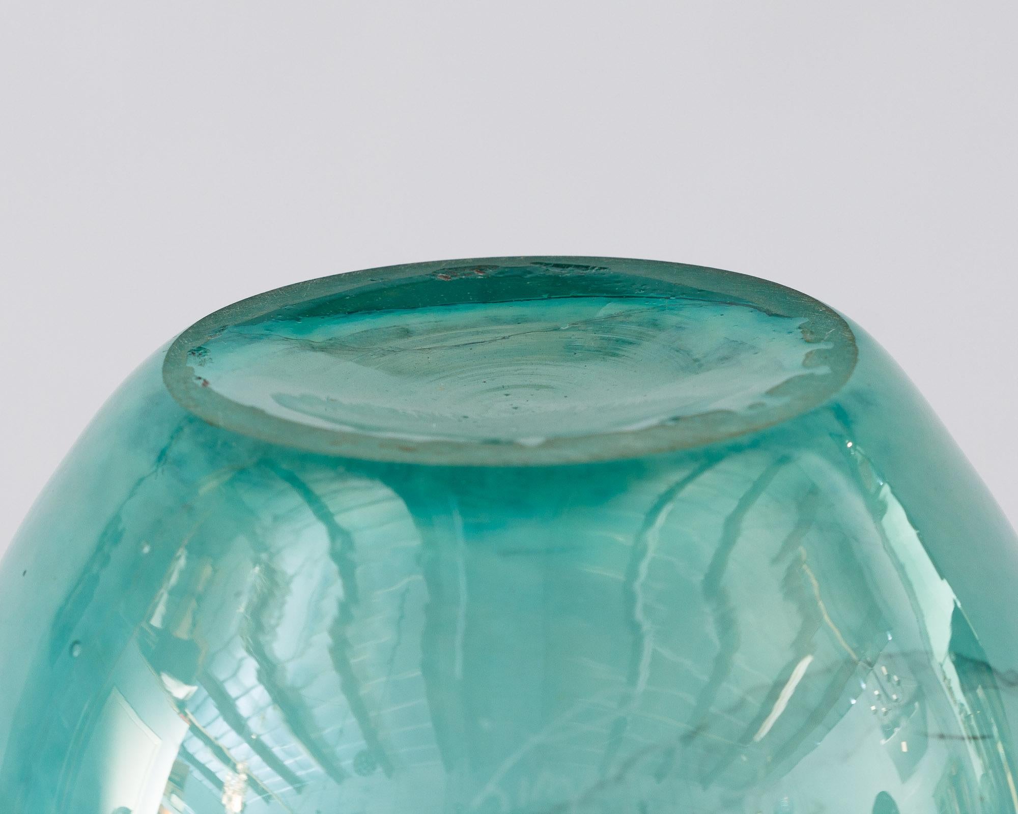 French Hand Blown Glass Vase, Early 21st Century 10