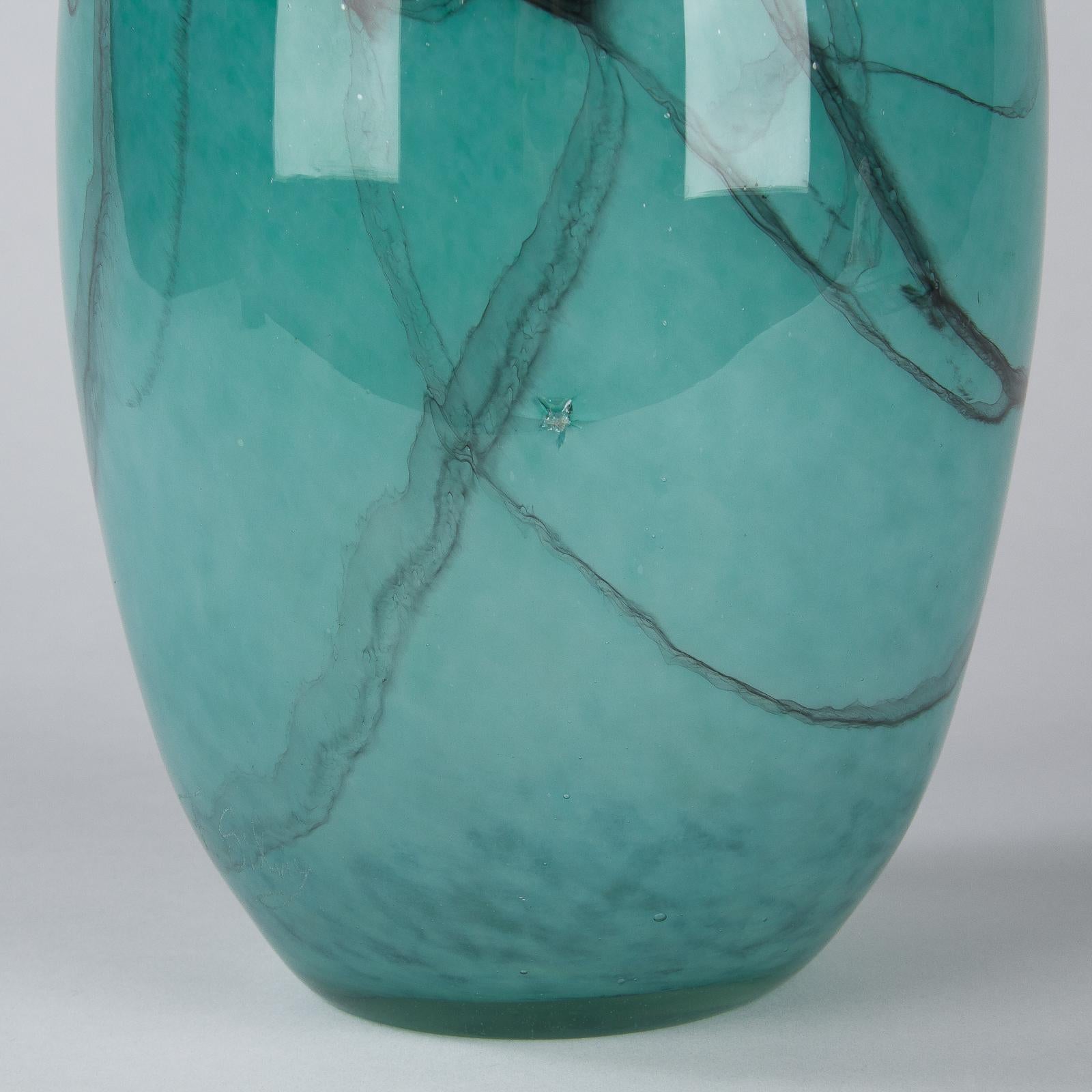 French Hand Blown Glass Vase, Early 21st Century 4