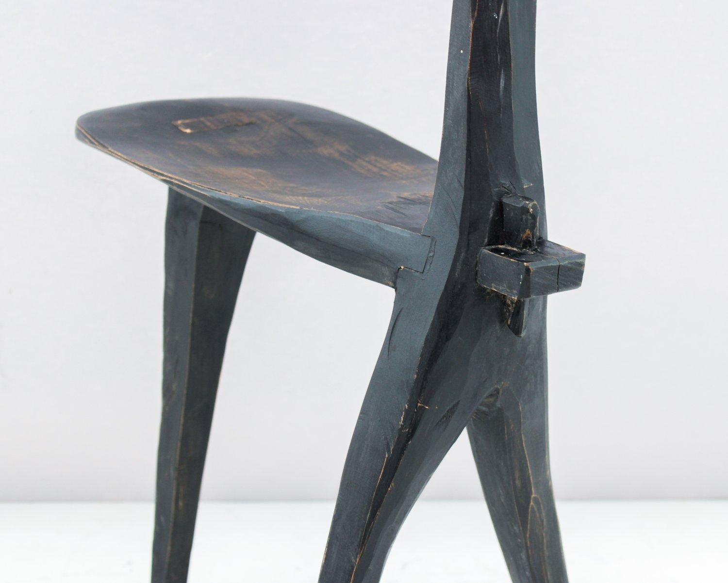  Frank Morzuch’s work, as can be seen by this stool , explores striking a balance between old and new by taking inspiration from both natural and conceptual sources. 

While this sculptural stool is sturdy and well made, we encourage it be used as a