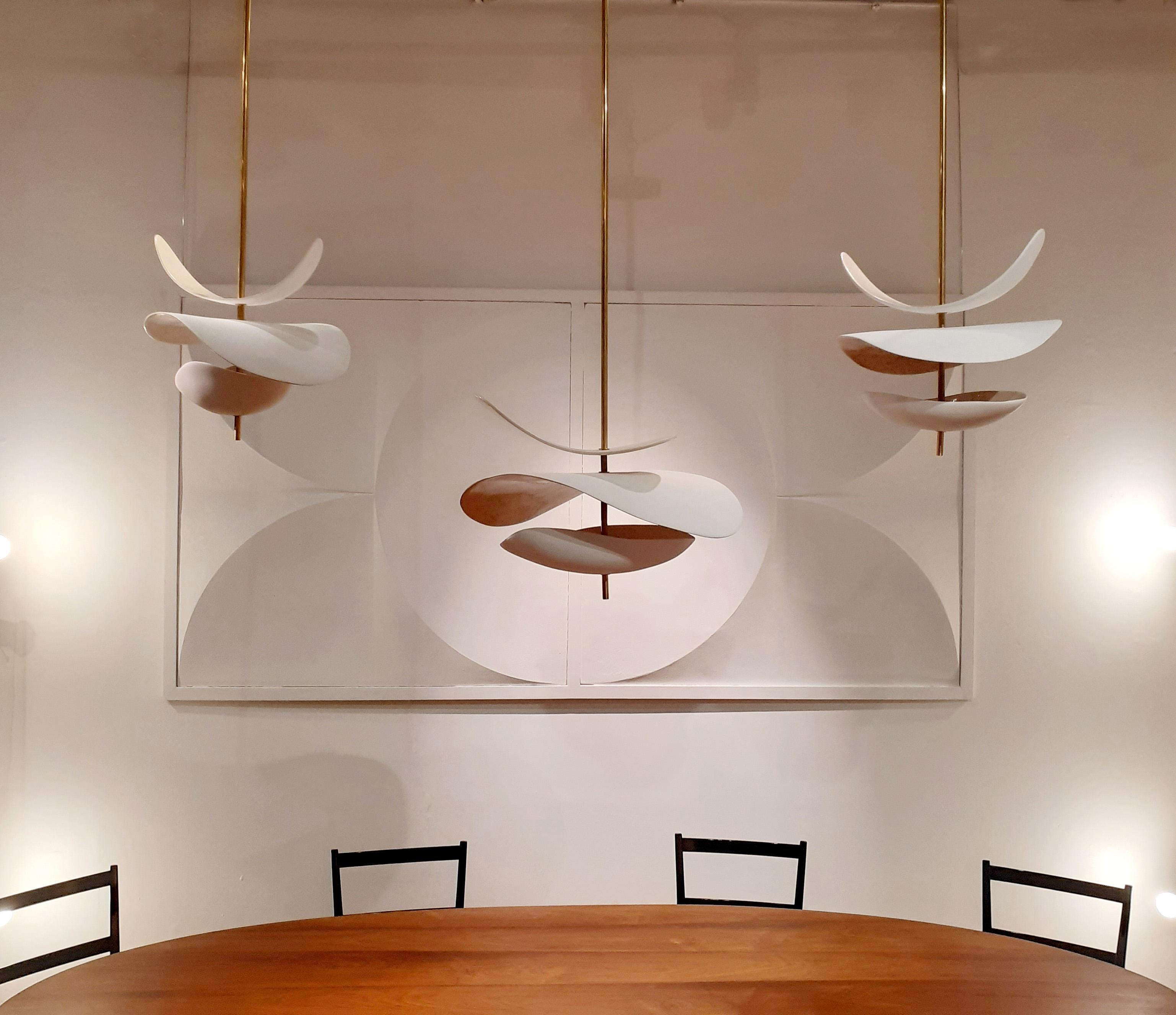 Contemporary French Handmade Ceramic Ceiling Lamp
