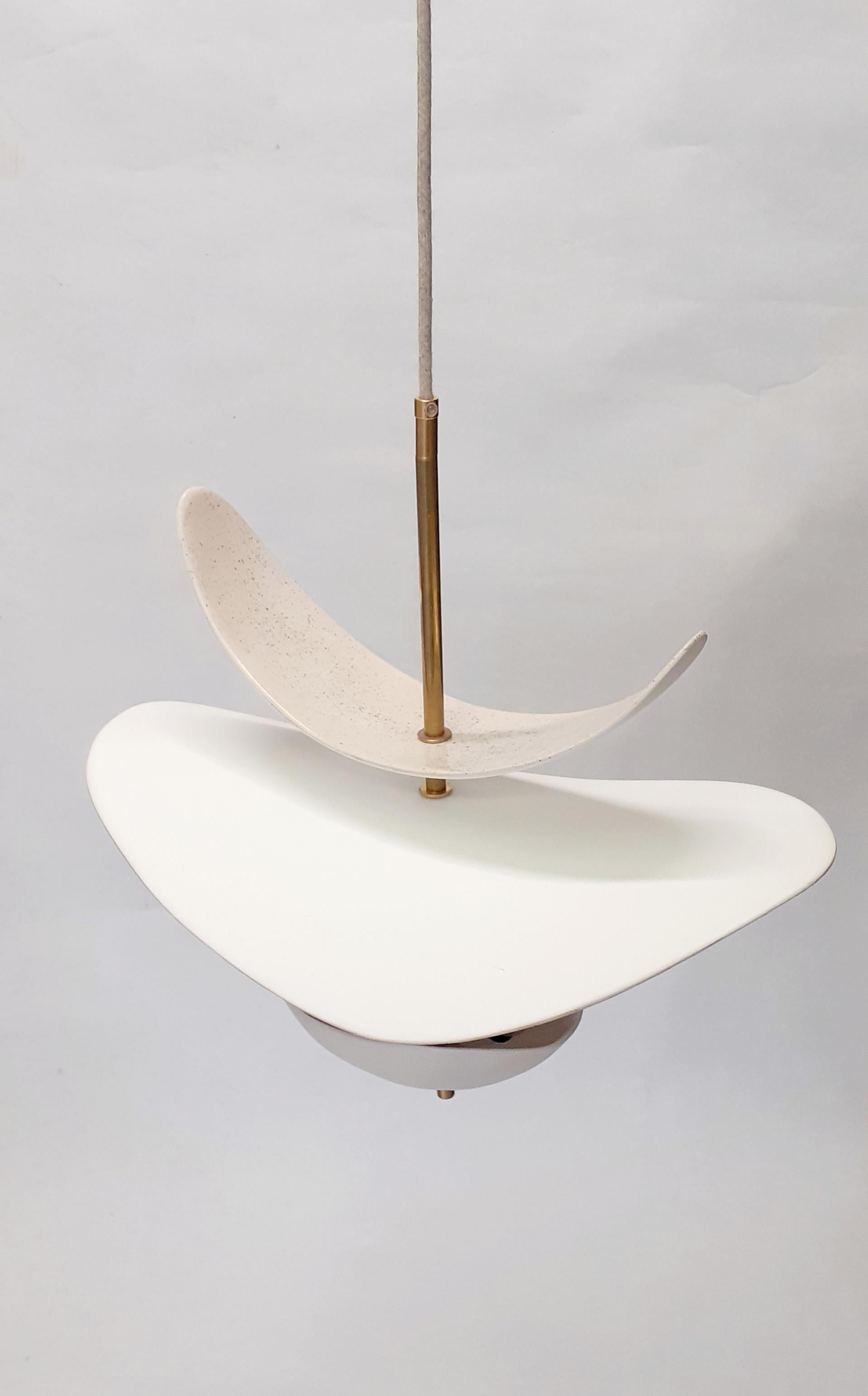 Contemporary French Handmade Ceramic Ceiling Lamp