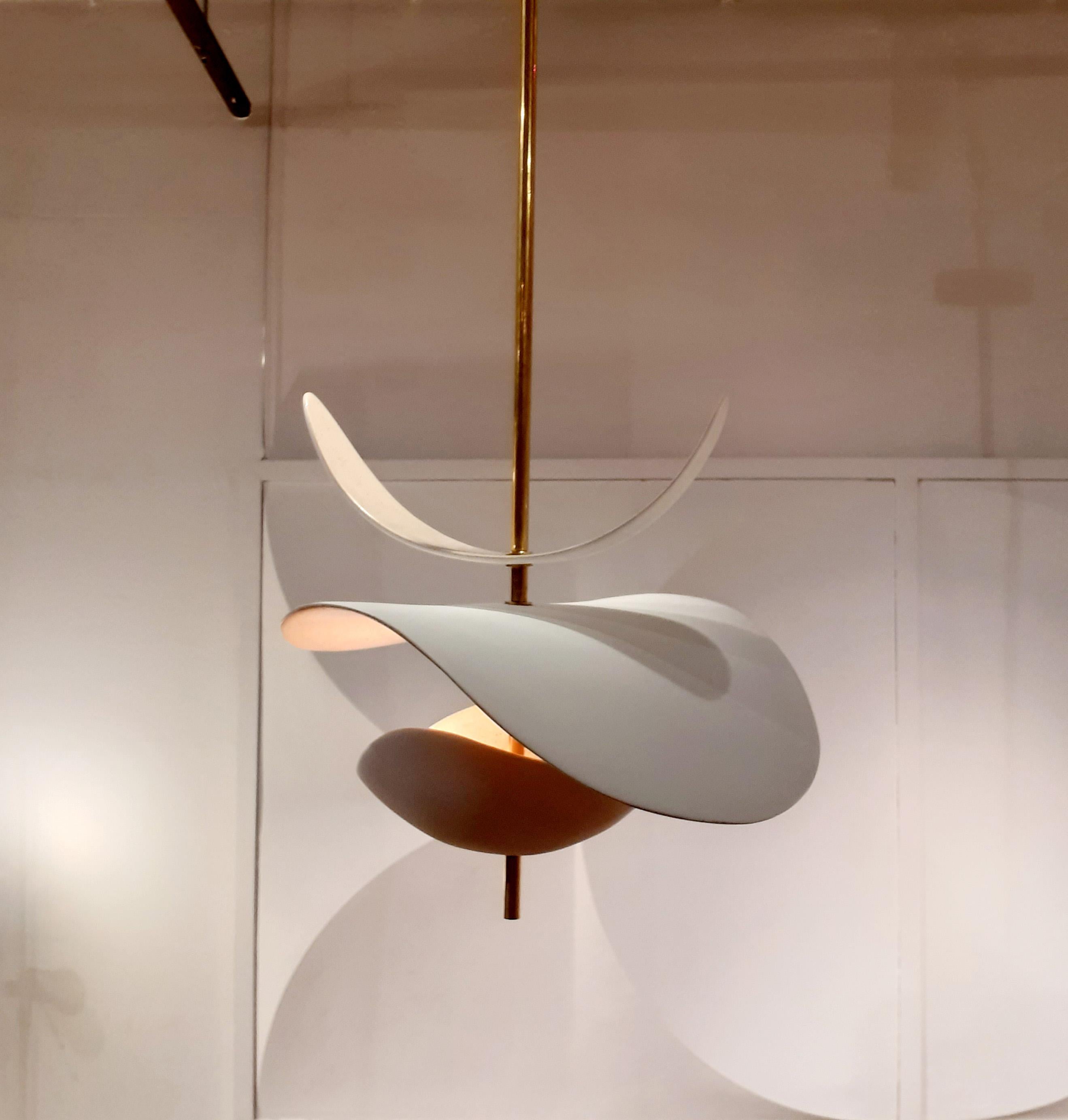 French Handmade Ceramic Ceiling Lamp 1