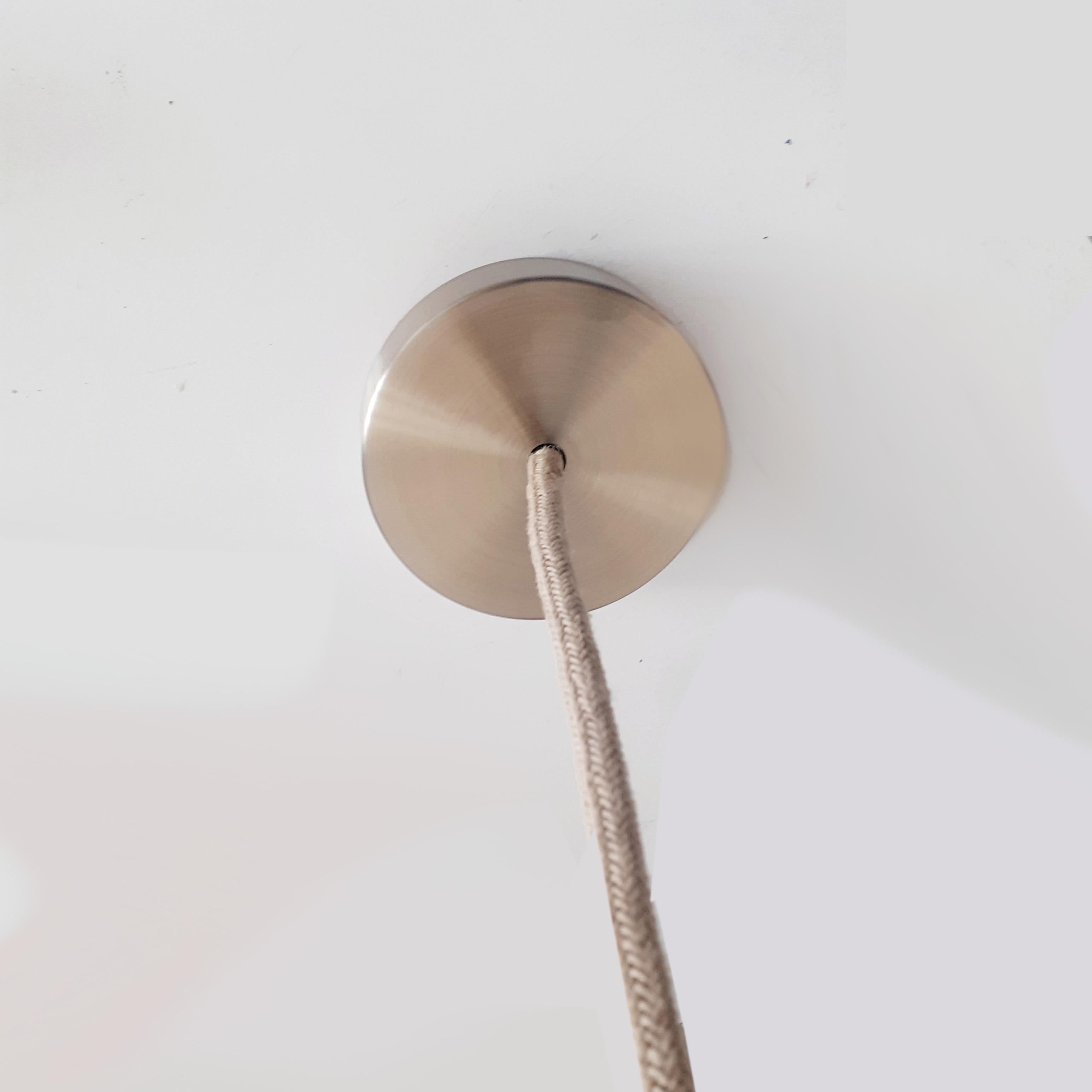 Französische handgefertigte Keramik-Deckenlampe 2