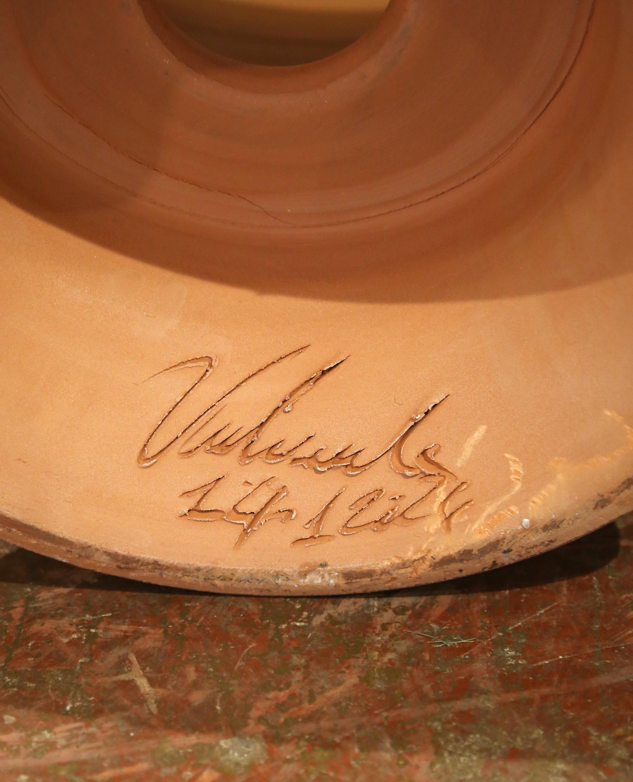 Jardinera Urna Tazón Anduze de Terracota hecha a mano en Francia por La Madeleine en venta 5