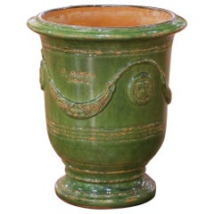 French Handmade Terracotta Anduze Planter by La Madeleine