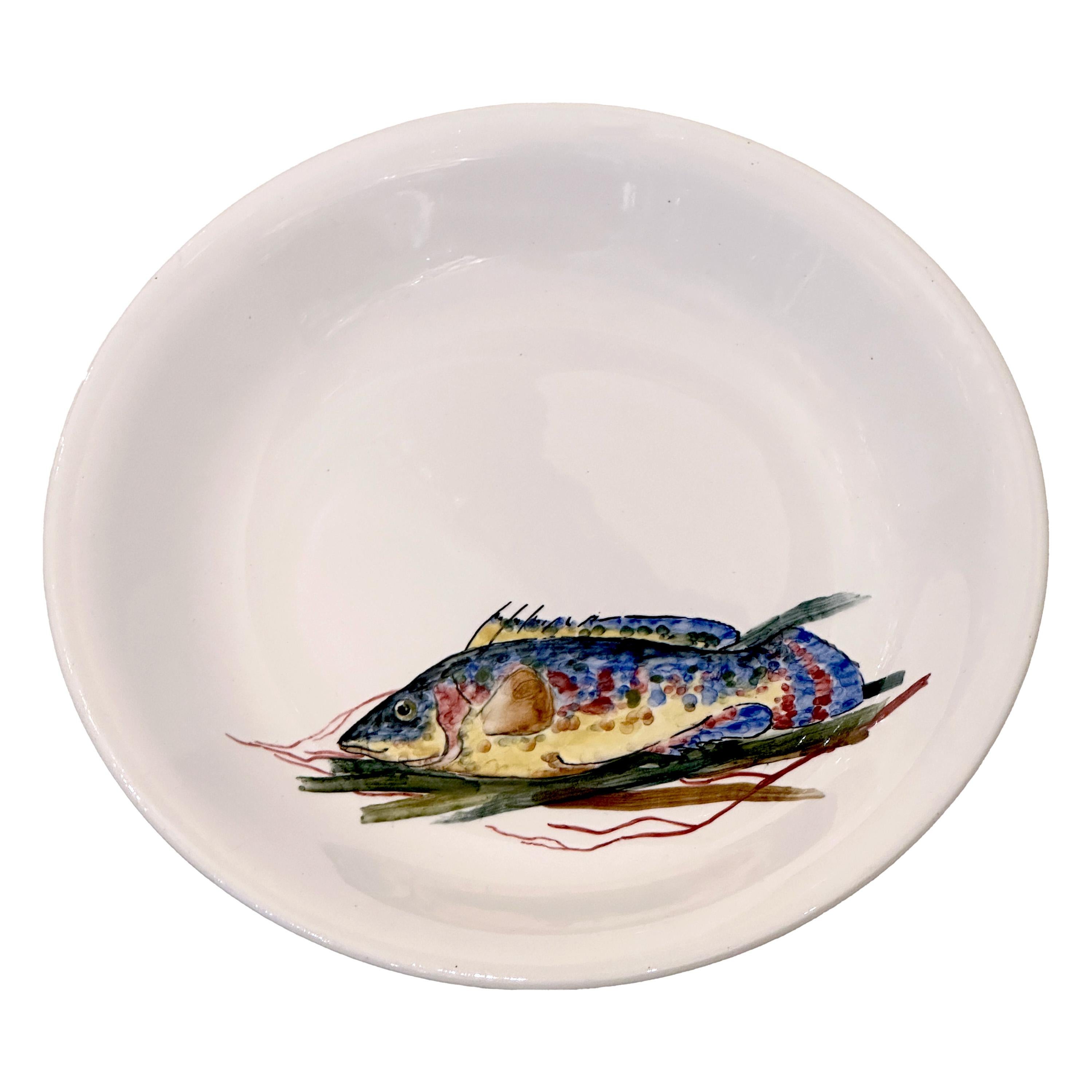 Ensemble bouillabaisse peint à la main par Proceram, Aubagne, vers 1960 en vente 12