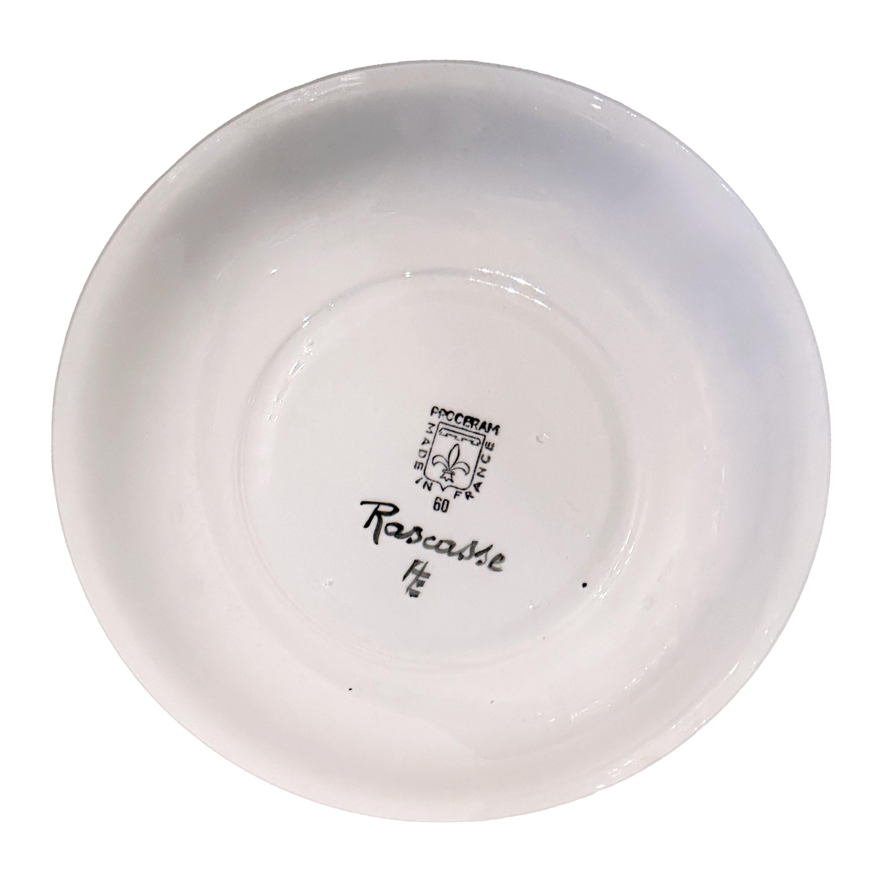 Ensemble bouillabaisse peint à la main par Proceram, Aubagne, vers 1960 en vente 13