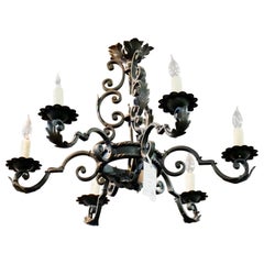 French Handwrought Chandelier, circa 1930