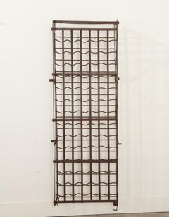 French Hanging Iron Wine Bottle Rack