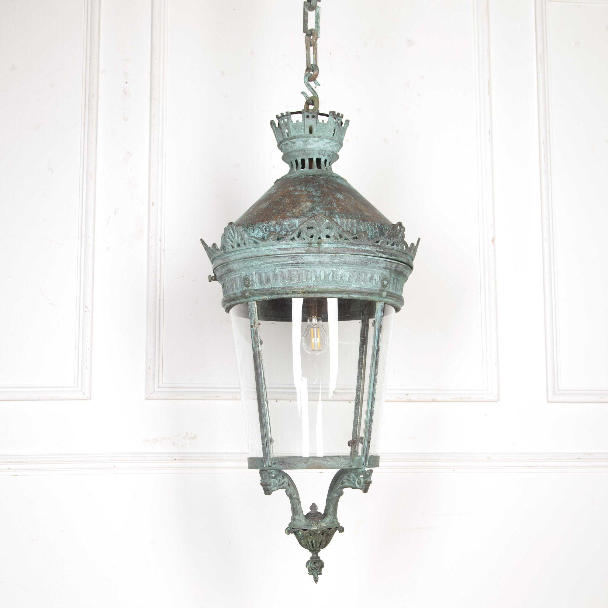 19th Century French Hanging Lantern