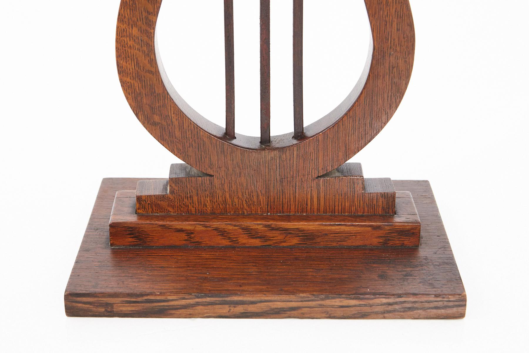 French Harp or Lyre Style Side Table, Warped Top with Inlays, circa 1880s For Sale 2