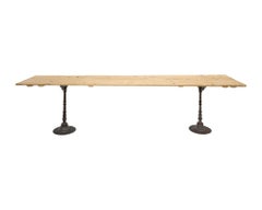 French Harvest Farm Table from the Beaujolais Region