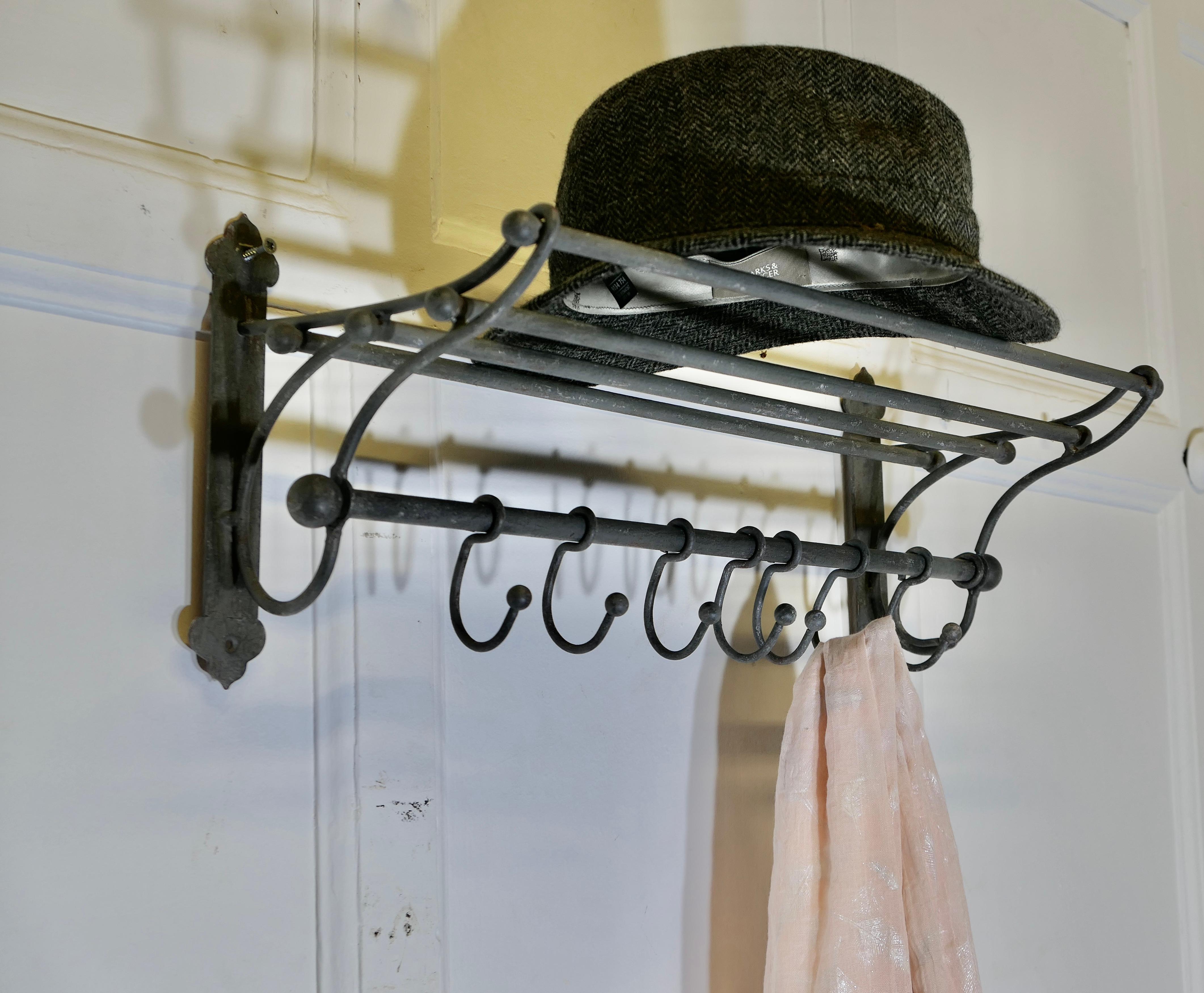 Metal French Hat and Coat Rack