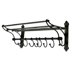 Vintage French Hat and Coat Rack
