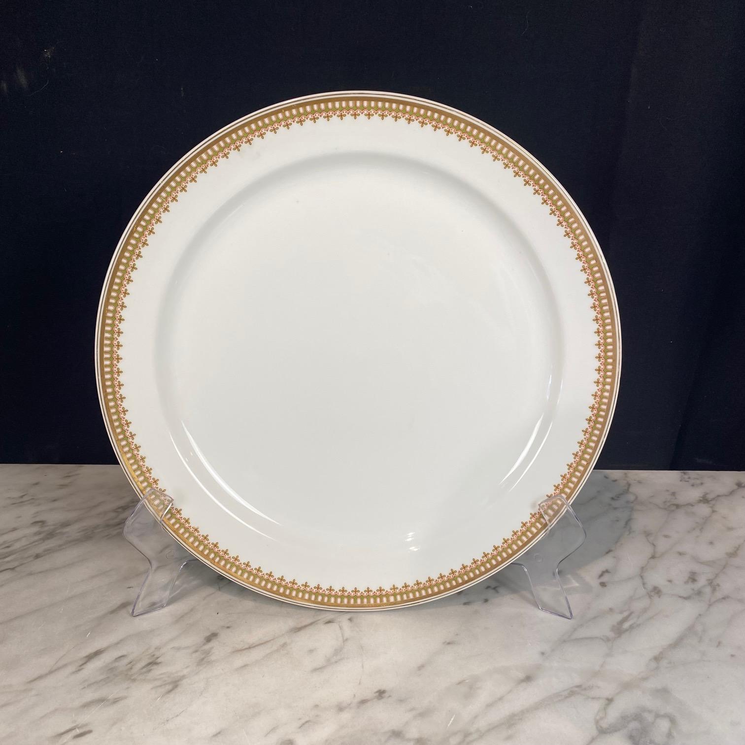 Französisch Haviland Limoges 123 Stück Gold Porzellan Geschirr Service Set im Angebot 6