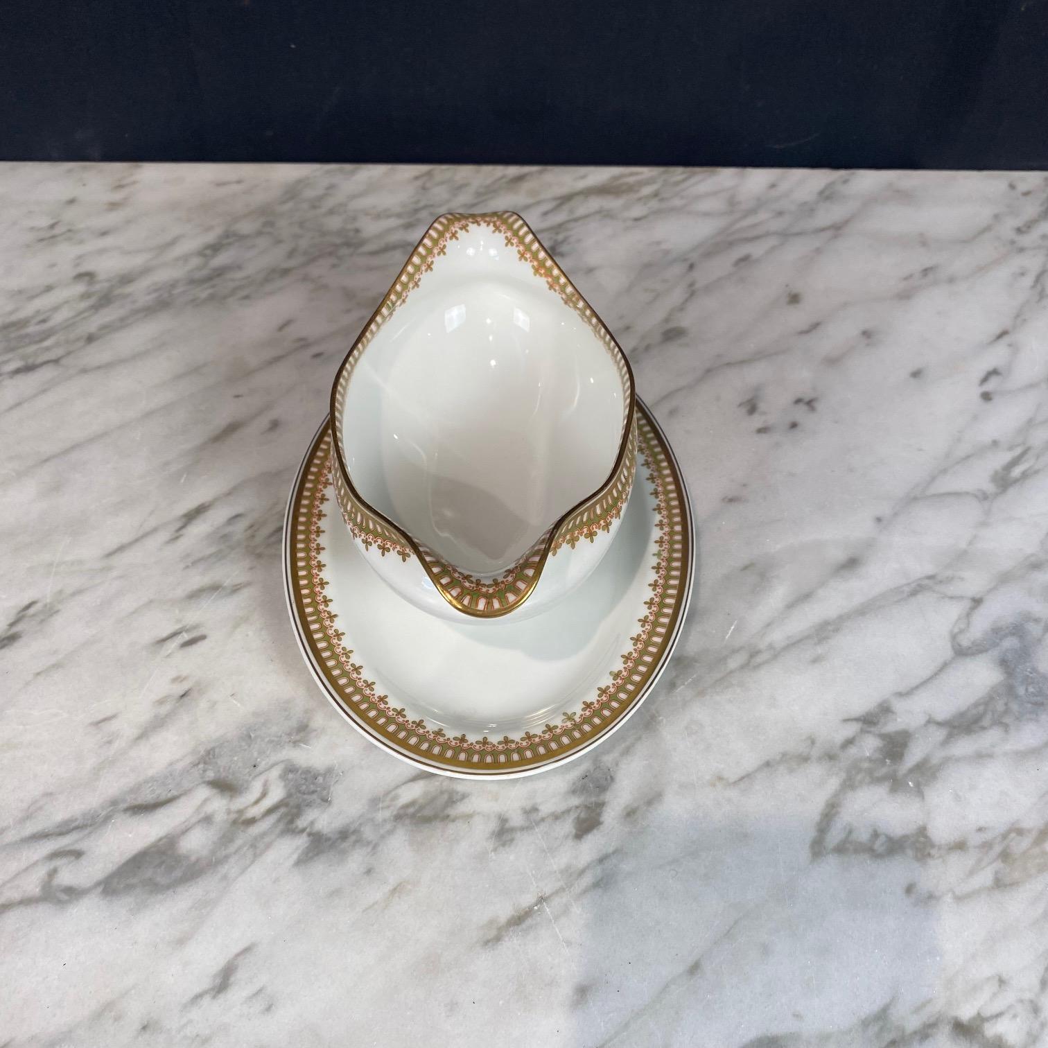 Französisch Haviland Limoges 123 Stück Gold Porzellan Geschirr Service Set im Angebot 10