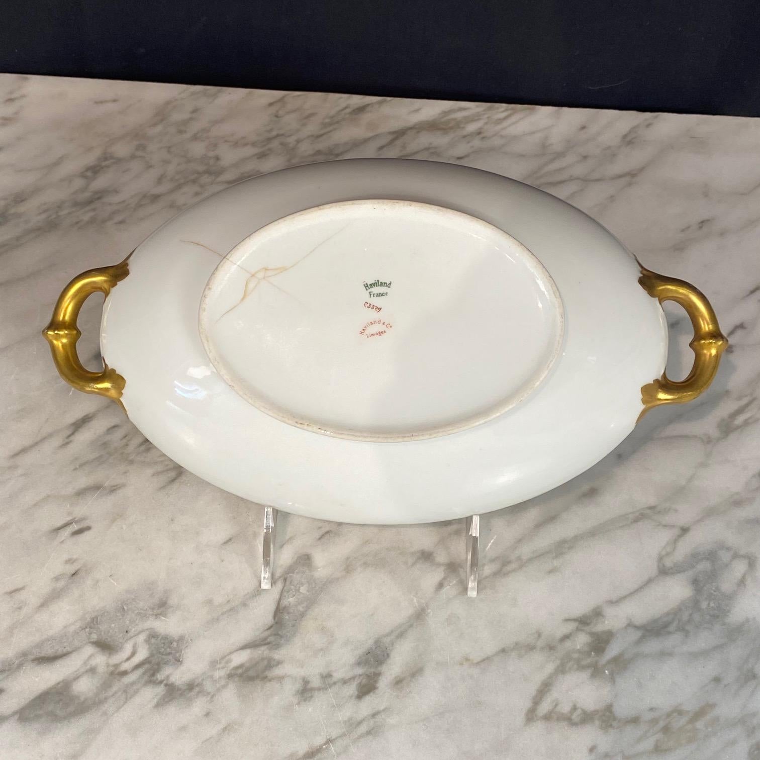 Französisch Haviland Limoges 123 Stück Gold Porzellan Geschirr Service Set im Angebot 16