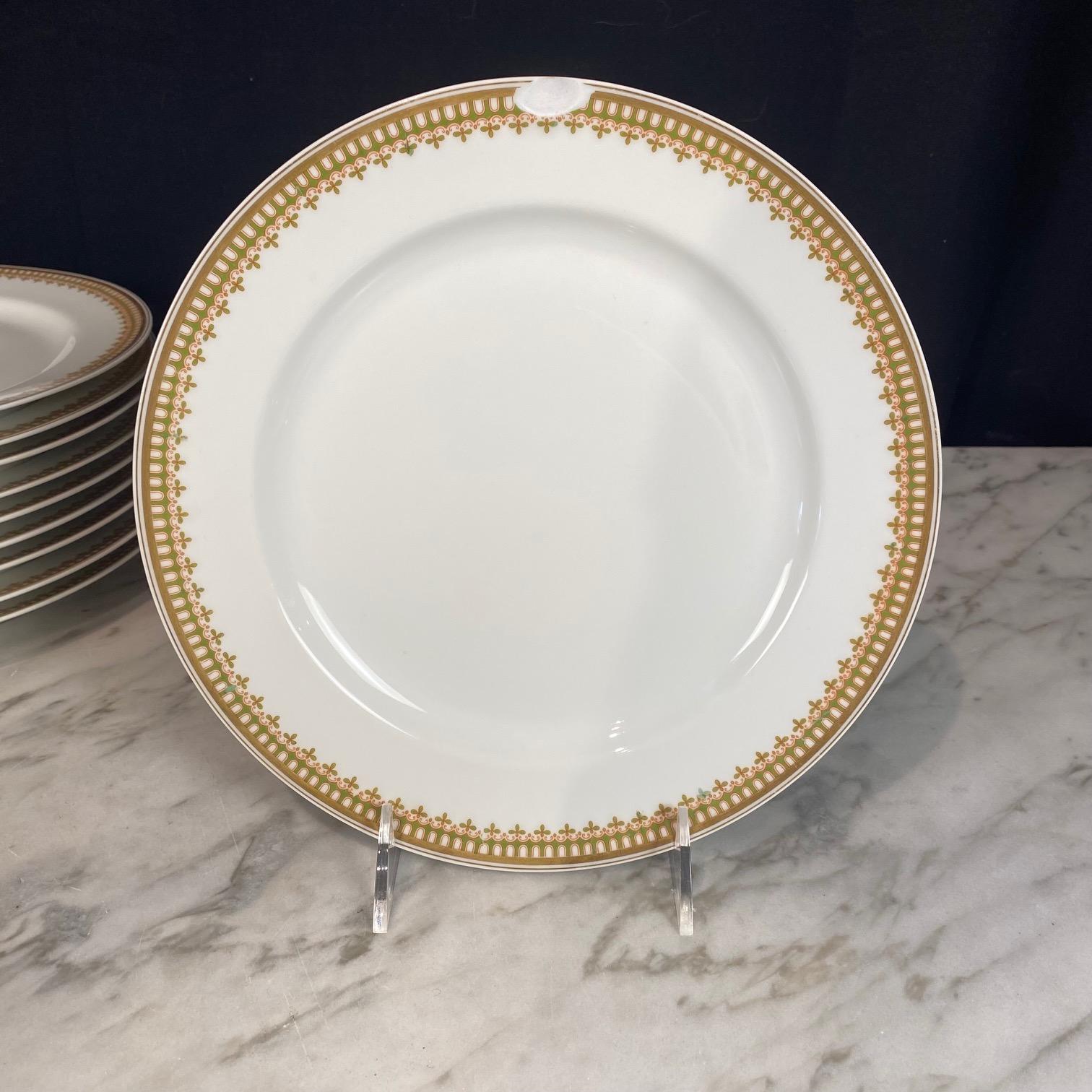 Französisch Haviland Limoges 123 Stück Gold Porzellan Geschirr Service Set im Angebot 3