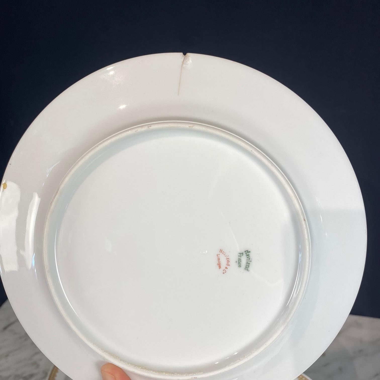 Französisch Haviland Limoges 123 Stück Gold Porzellan Geschirr Service Set im Angebot 4