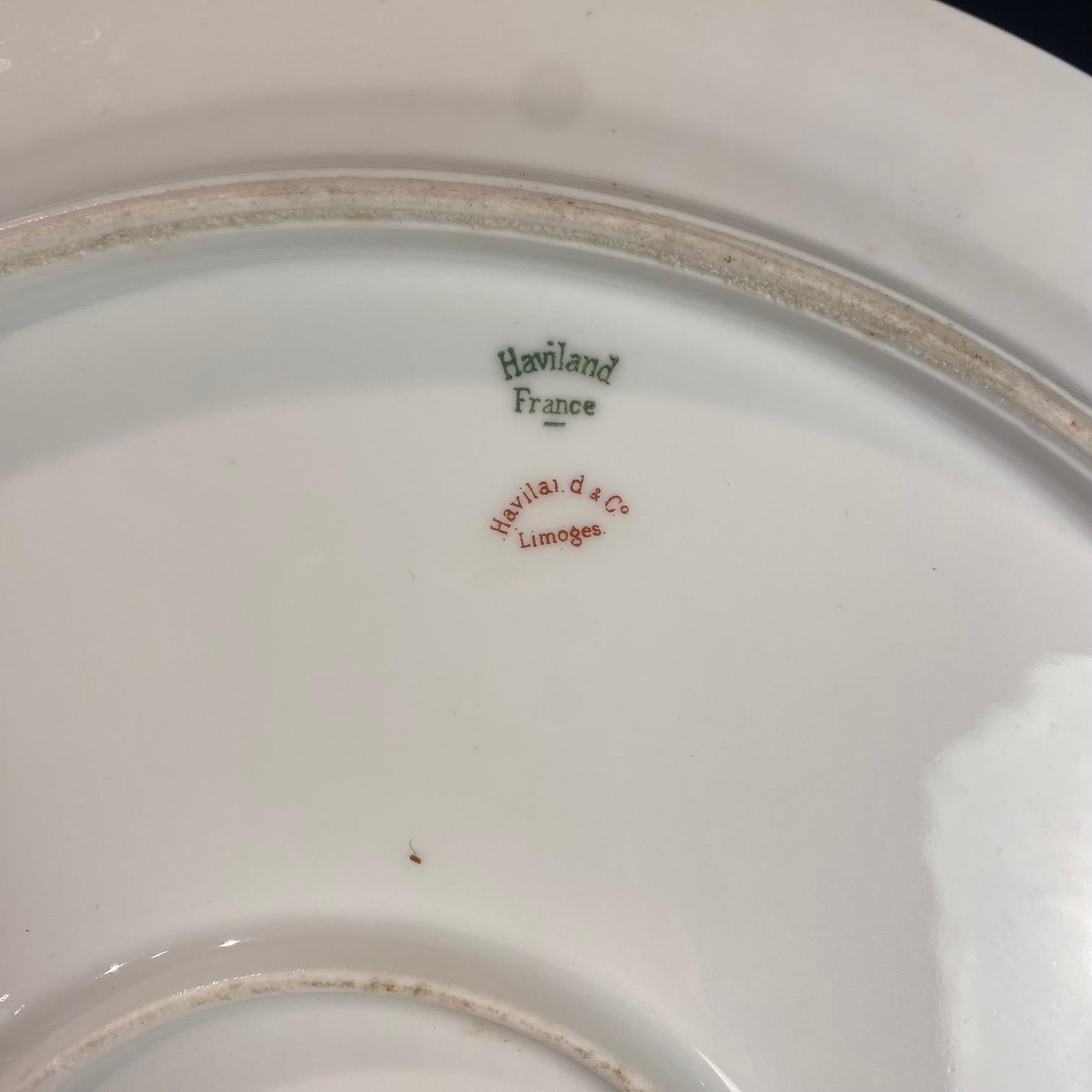 Französisch Haviland Limoges 123 Stück Gold Porzellan Geschirr Service Set im Angebot 5
