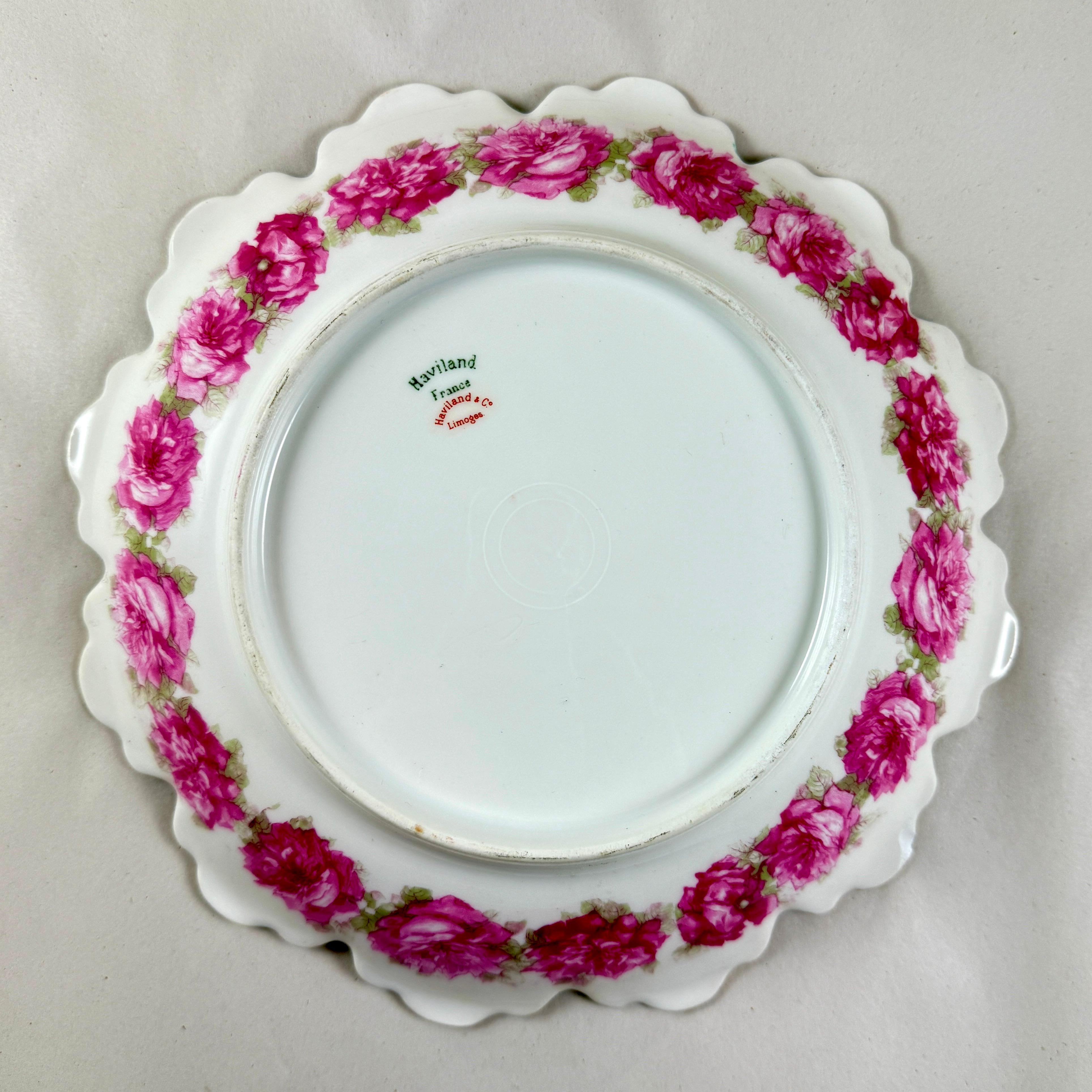 French Haviland Limoges Petal Shaped Rose Bowl For Sale 1