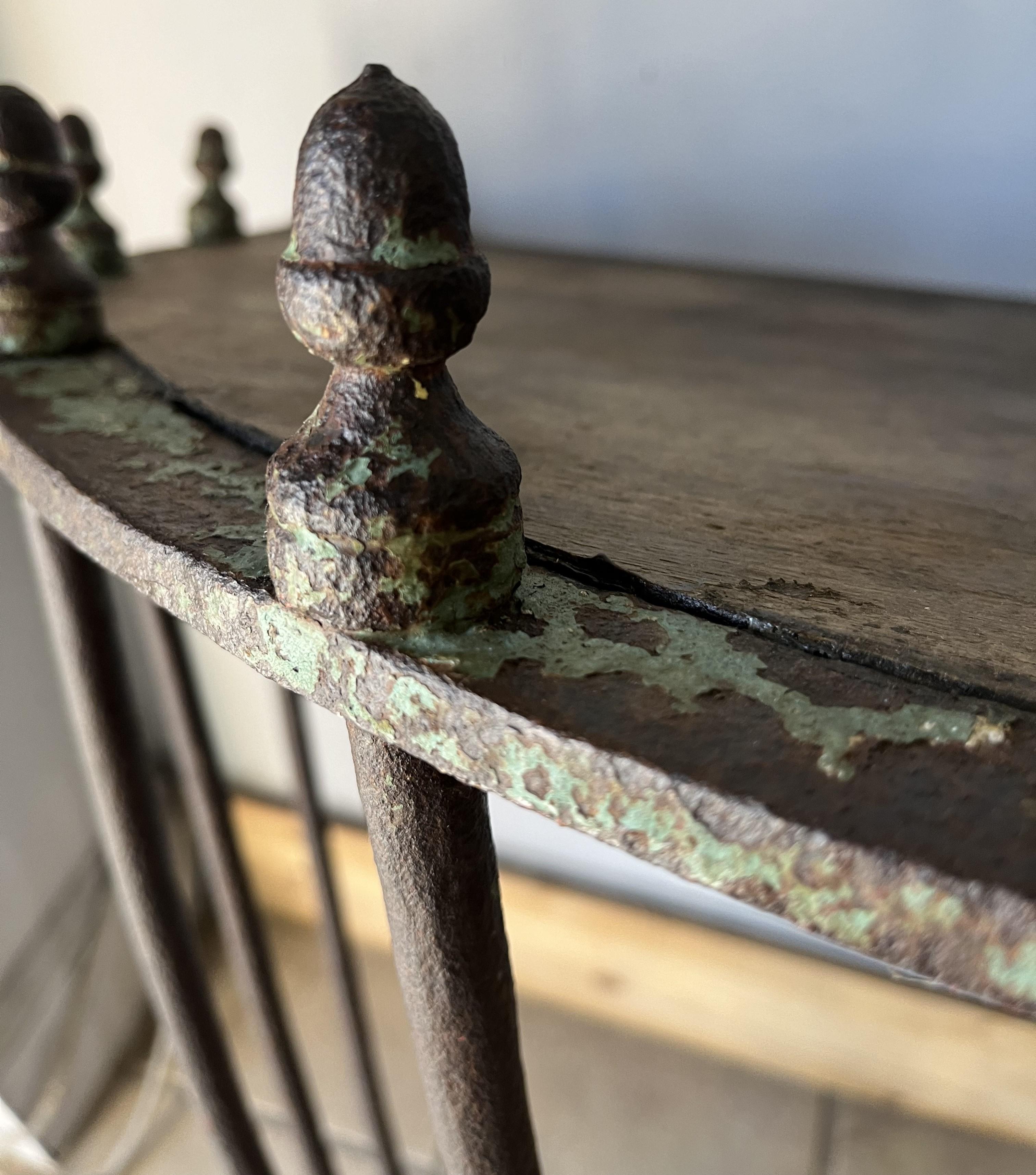 Mangeoire à foin française Console Demi Lune en vente 4