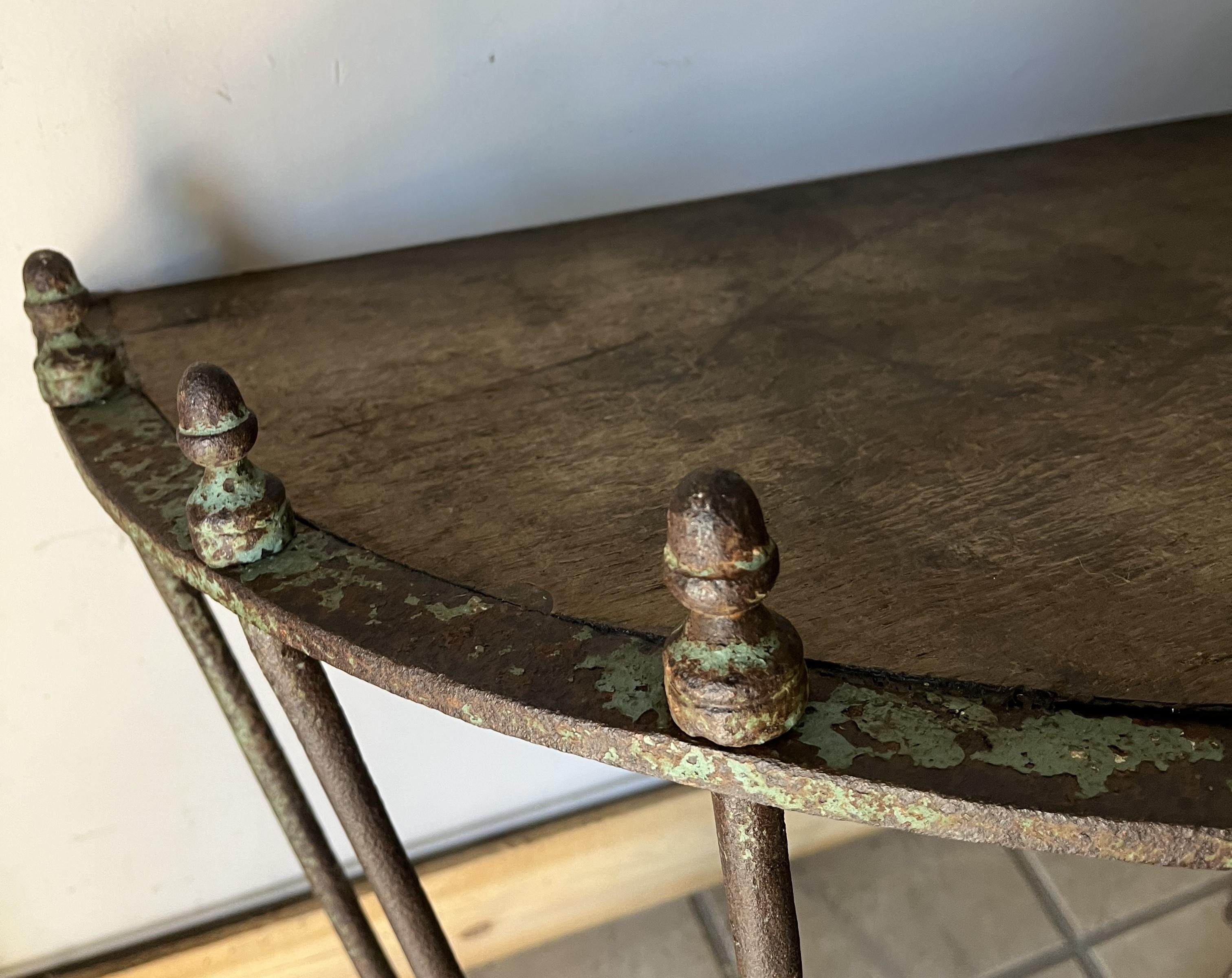 Mangeoire à foin française Console Demi Lune en vente 6