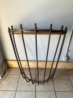 French Hay Feeder Demi Lune Console